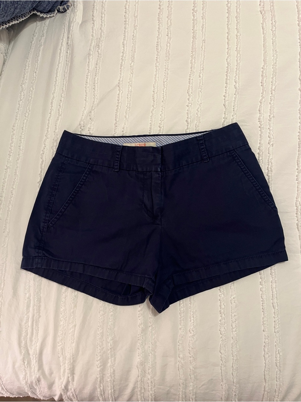 J. Crew Navy Cotton Chino Shorts